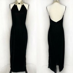 Vintage Jessica McClintock Gunne Sax Black Velvet